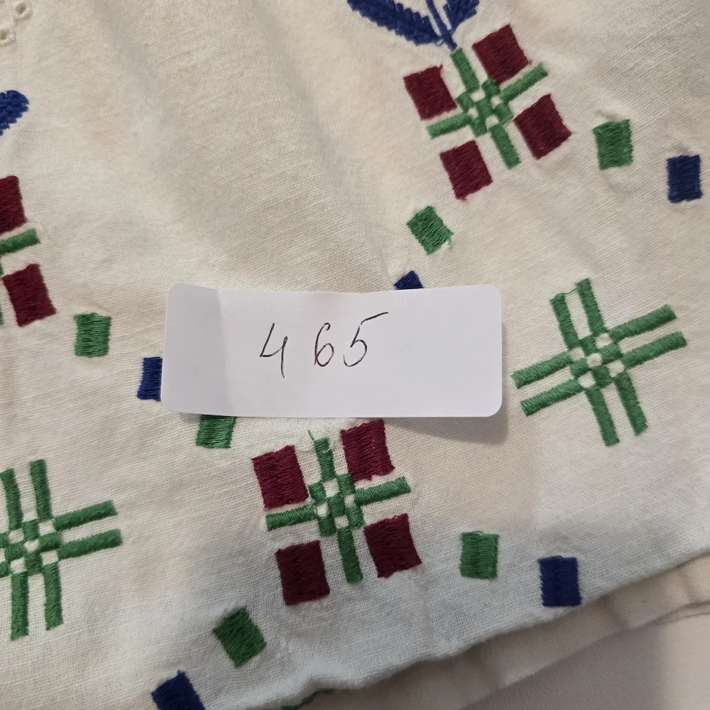 ba&sh Kimber Top Cotton Short sleeves Tie neck Pull on Size M - Picture 11 of 11